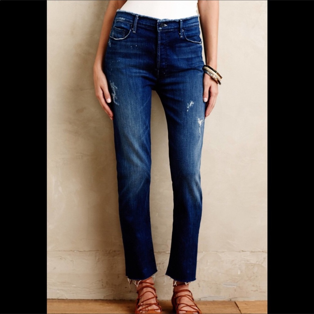 Mother Jeans the double fray vagabond